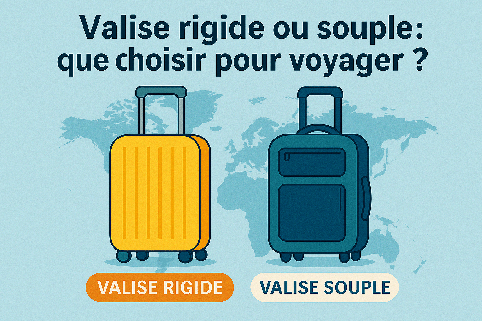 Valise rigide ou souple : que choisir pour voyager ?