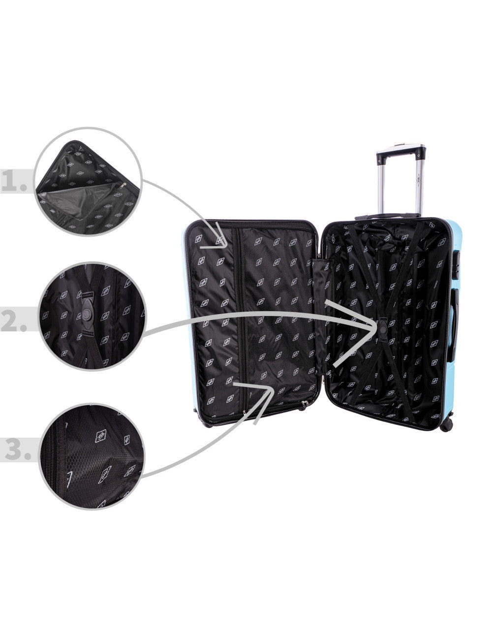 Set 3 valises rigides ABS 720-set valises rigides-Mes-valises.com