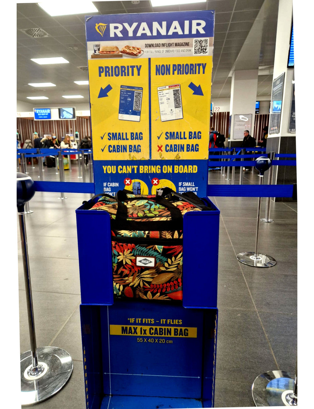 Sac de voyage Ryanair 40x20x25 USB 33B-petit sac de voyage cabine-Mes-valises.com