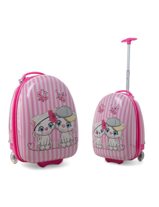 Valise Enfant Rigide 2 Roues – Chatons-valise pour enfants avec 4 roues pivotantes-Mes-valises.com