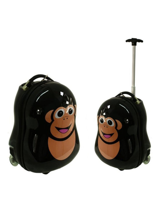 Valise Enfant Rigide 2 Roues – Singe-valise pour enfants avec 4 roues pivotantes-Mes-valises.com