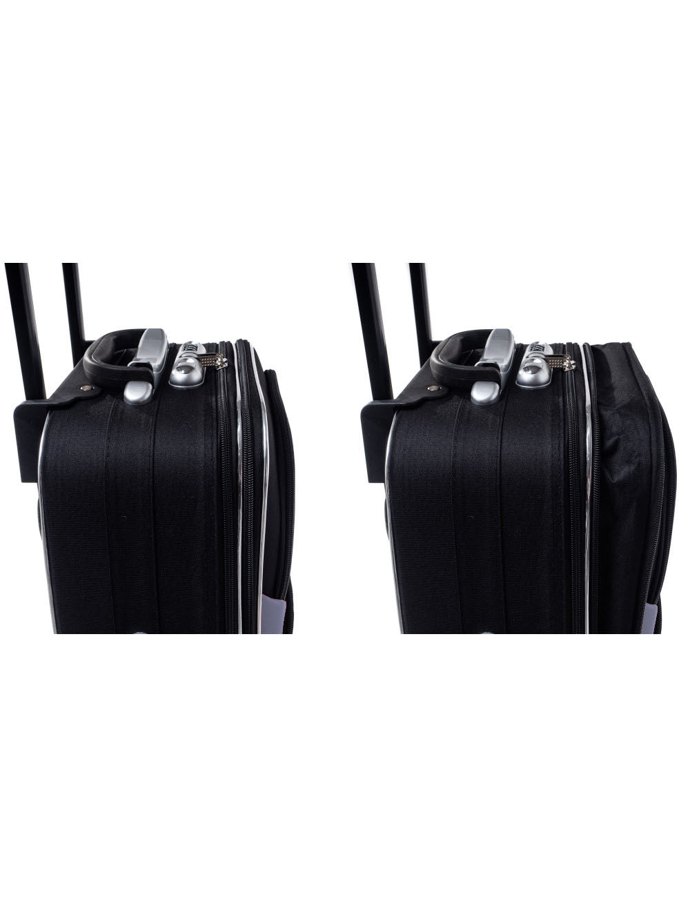 Valise moyenne souple extensible 773 + Vanity case-set valises souples-Mes-valises.com