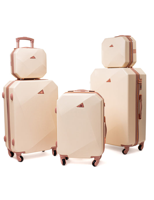 Set valises rigides 941 3en1 + 2 vanity case | Sécurité TSA-set valises rigides-Mes-valises.com