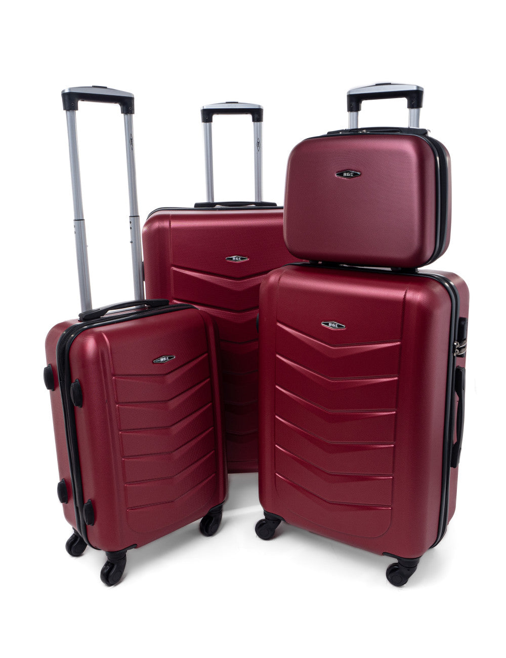 Lot de 3 valises rigides 520 + vanity case-set valises rigides-Mes-valises.com