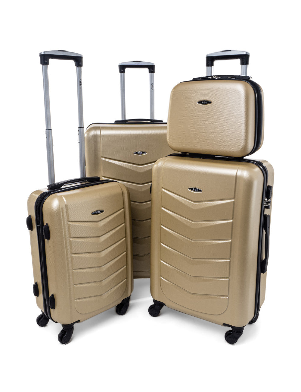 Lot de 3 valises rigides 520 + vanity case-set valises rigides-Mes-valises.com