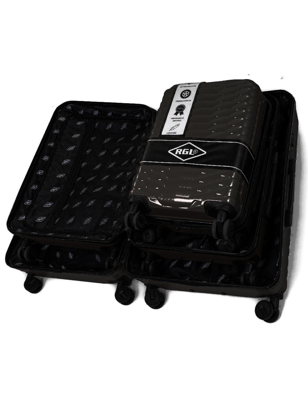 Lot de 3 valises rigides 3en1 PC2-set valises rigides-Mes-valises.com