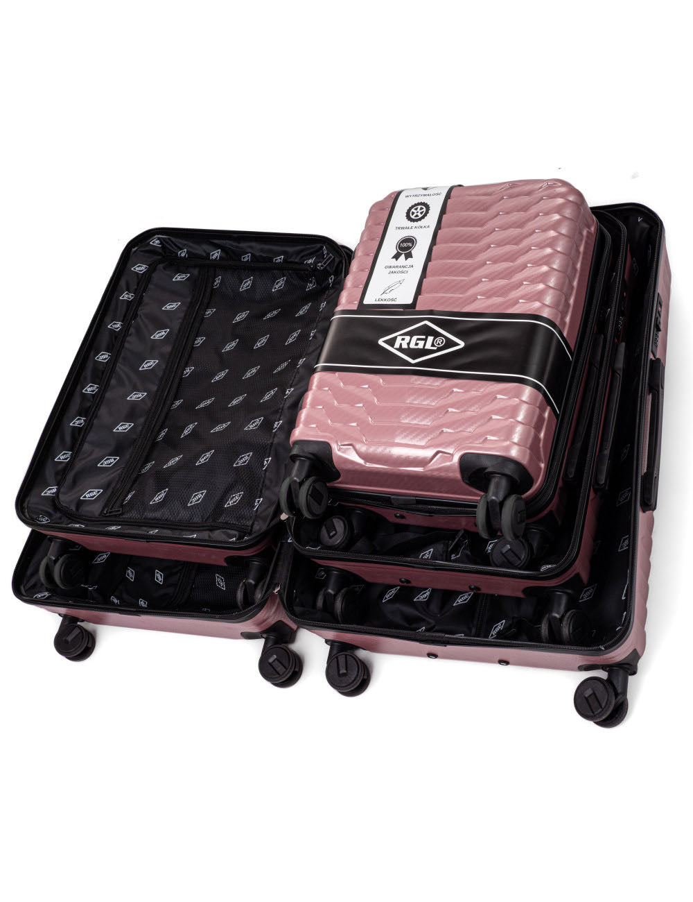 Lot de 3 valises rigides 3en1 PC2-set valises rigides-Mes-valises.com