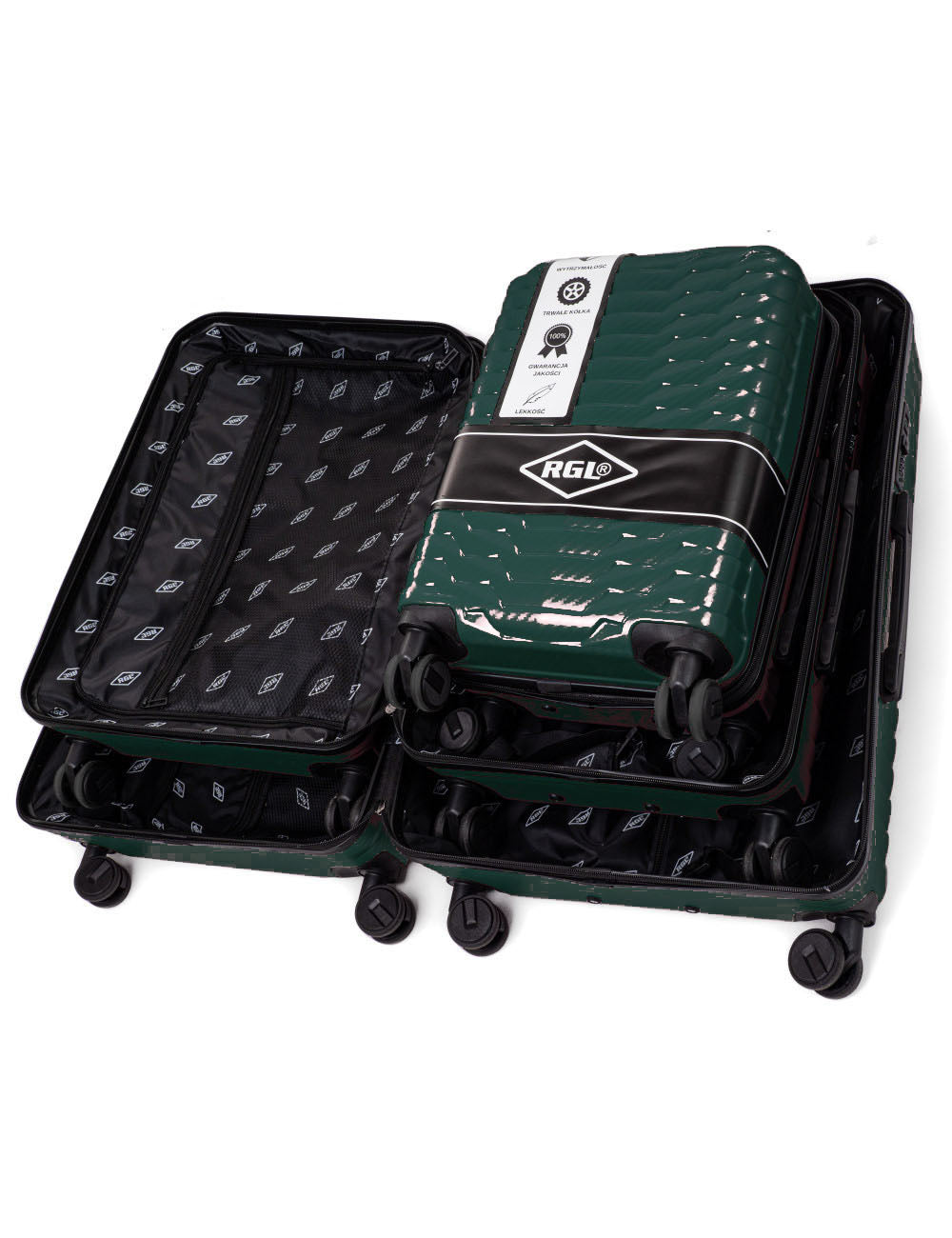 Lot de 3 valises rigides 3en1 PC2-set valises rigides-Mes-valises.com