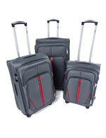 Set 3 valises souples S-020 | Tissu imperméable et extensible - Vignette | Mes-valises.com