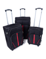 Set 3 valises souples S-020 | Tissu imperméable et extensible - Vignette | Mes-valises.com